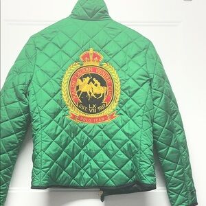 Ralph Lauren Green Quilted Puffer Jacket